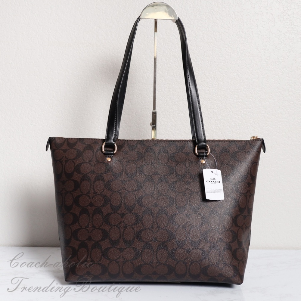 NWT Coach Gallery Tote in Signature Canvas - Picture 5 of 8